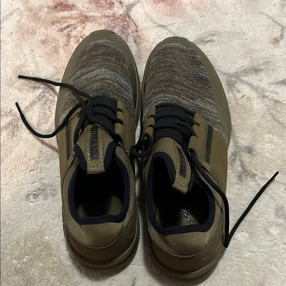 Supra Shoes for Men . Olive and black . Very good condition. Never worn. - Picture 2 of 6